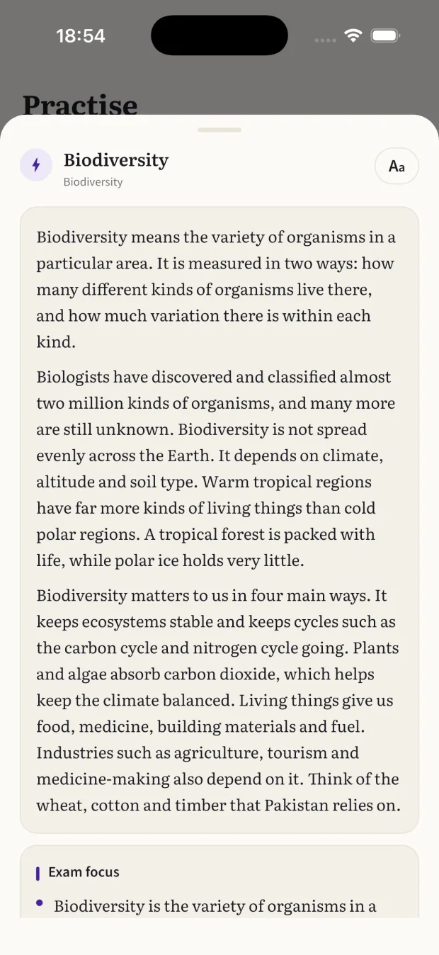 A short Biology chapter summary on biodiversity